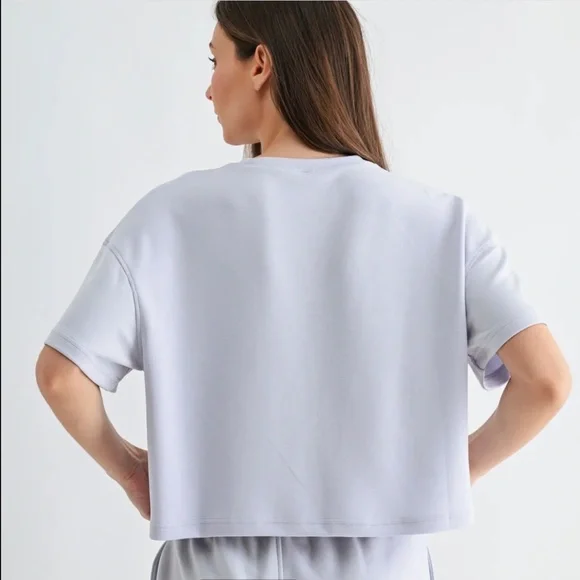 Soft Lounge Set-Boxy Tee & Drawstring Shorts-Buttery Feel-Lounge or Casual Wear - Picture 3 of 3